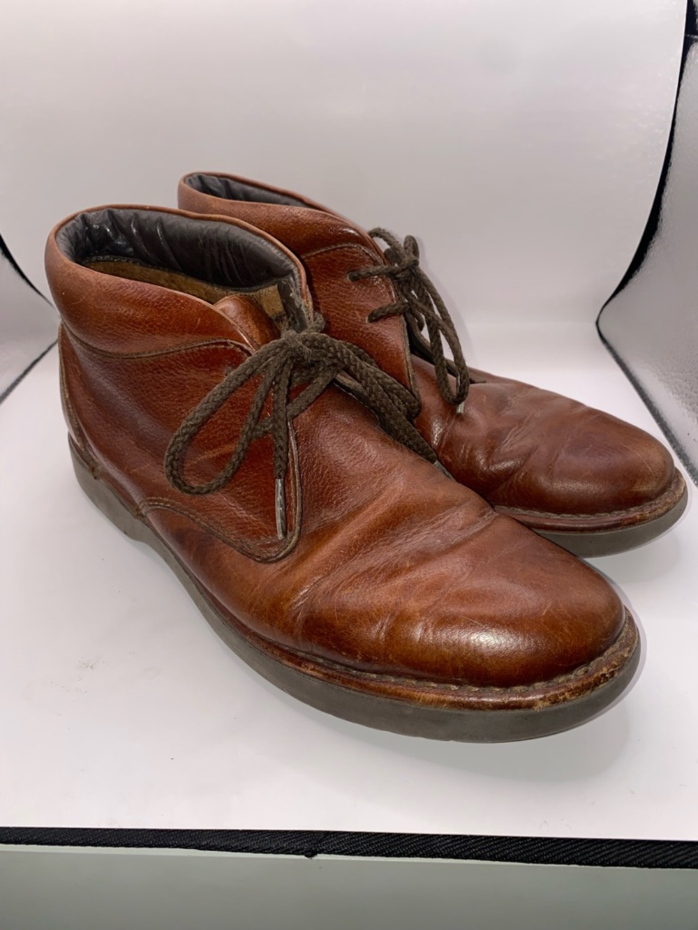 Rockport Vintage Brown Leather Chukka‎ Boots